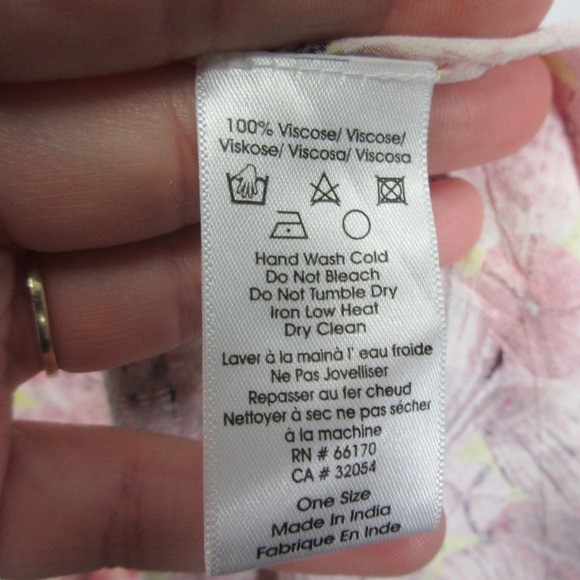 Anthropologie Rujuta Sheth Pink Floral V Neck Kaftan Maxi Dress O/S Beach Cover - Picture 9 of 14